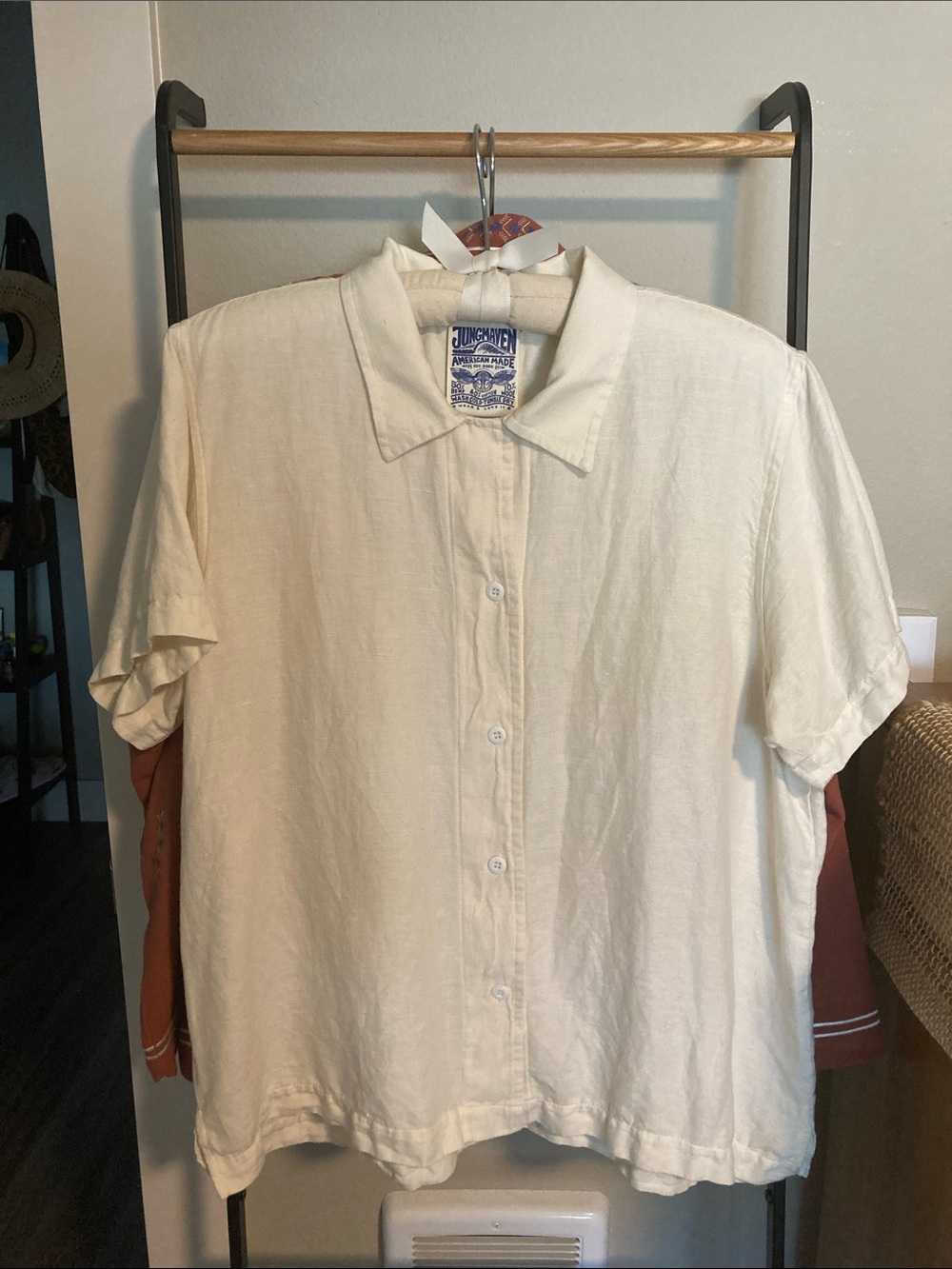 Jungmaven Althea Top - Washed White